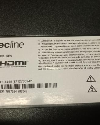 LED TV SELECLINE 32" DVB-T2 HEVC SCHERMO GUASTO