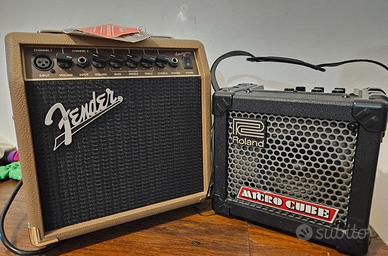 Amplificatore Fender acoustasonic 15 e Micro cube