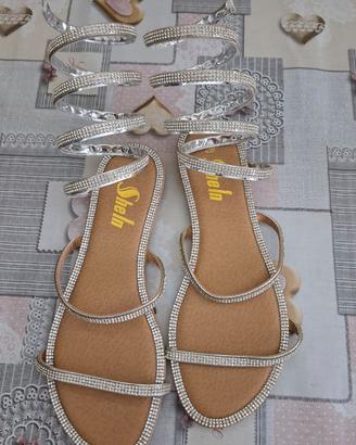 Sandali con brillantini
