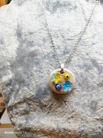 collana artigianale con perle il vetro di Murano 