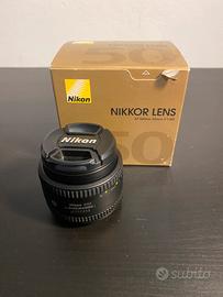 Obiettivo 50mm nikon f 1.8D