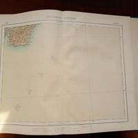CARTA GEOGRAFICA DI MESSINA E REGGIO CALABRIA 1908