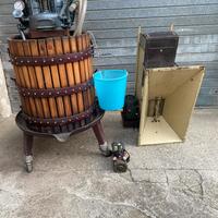 Torchio idraulico 60,diraspatrice, pompa elettrica