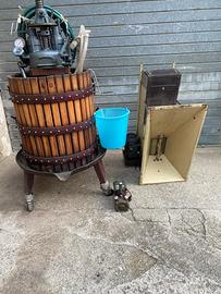 Torchio idraulico 60,diraspatrice, pompa elettrica