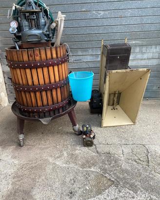 Torchio idraulico 60,diraspatrice, pompa elettrica