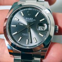 Rolex DJ 41mm 126300 Rhodium like new 2021 full 