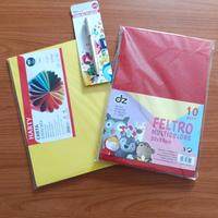 Set  Cartoncino Colorato - Feltro -  Penna