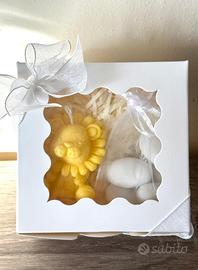 Bomboniera segnaposto Candela artigianale soia