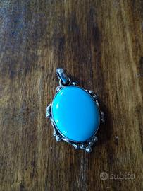 Ciondolo turchese argento 925