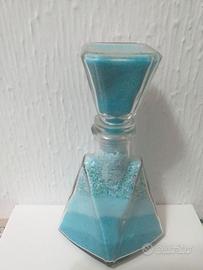 BOTTIGLIA CON SABBIATA  COLORATA