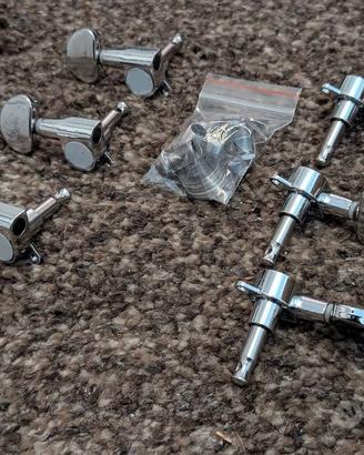 Meccaniche per chitarra 3+3 foro 10mm
