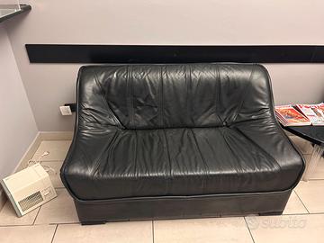 2 Divani pelle nera