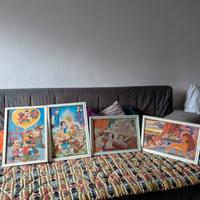 quadri puzzle con cornice per bambini 
