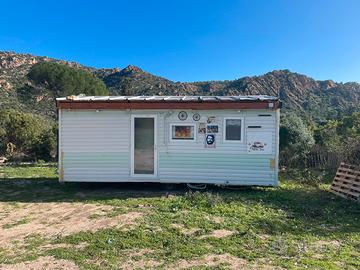 Casa mobile pronta all'uso con bagno e doccia