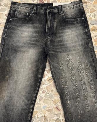 Jeans distressed Neighborhood "Artigli di Drago" 