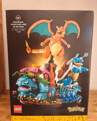 Lego Pokémon 72153 Venusaur, Charizard e Blastoise