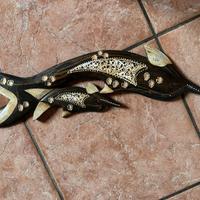 Delfini di legno
