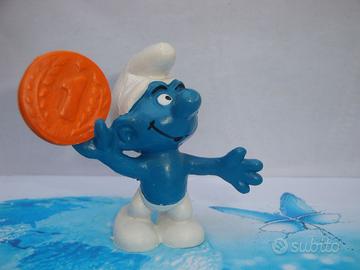 Puffi Puffo con Moneta 20029 Smurfs Coin variante 