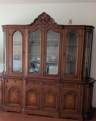 Grande credenza vetrina classica anni 70