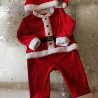 vestitino babbo natale 12 mesi 
