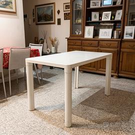 Tavolo Esterno SCAB Bianco 120x70 cm Made in Italy
