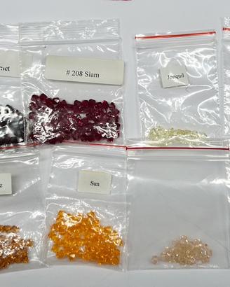 Perline simil Swarovski per creare bujoux