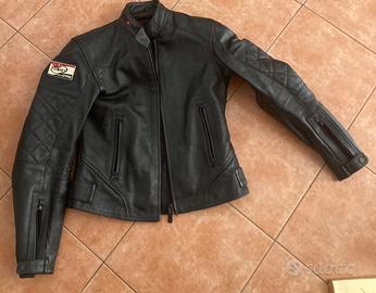 Giacca moto pelle donna Suomy