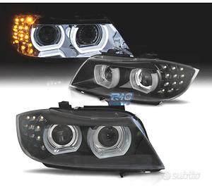 FARI XENON ANGEL EYES 3D BMW E90 E91 08-12 NERO OP
