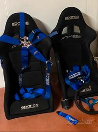 Sedili monoscocca Sparco Pro2000 con staffe