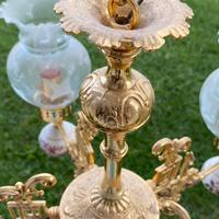 Lampadario vintage lampada ad olio