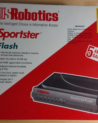 US Robotics Sportster Flash 56K Modem Fax Mac 1998
