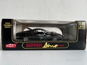 Ferrari Dino 246 GT Anson Nera 1/18 Metal Die-Cast