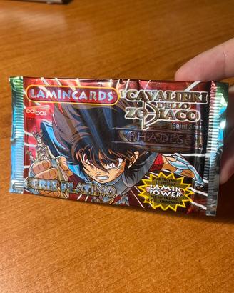 Bustina lamincards cavalieri dello zodiaco