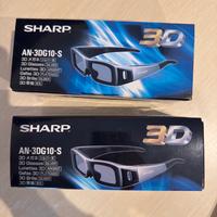 Coppia occhiali 3D sharp