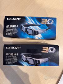 Coppia occhiali 3D sharp