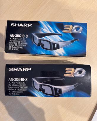 Coppia occhiali 3D sharp