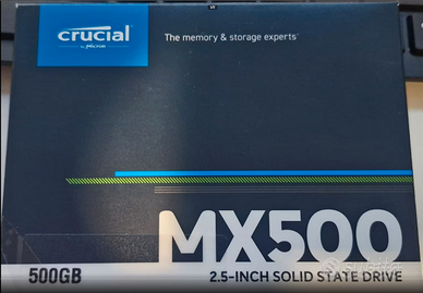 Kit SSD 500GB Crucial MX500 + Adattatore 3.5"