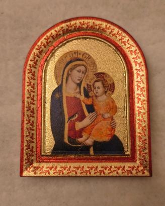 Quadretto immagine sacra della Madonna con Bambino