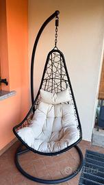 Sedia sospesa per giardino/terrazzo