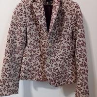 Giacca beige e bordeaux