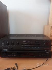 Amp Technics + radio Denon + 2 casse Thorens
