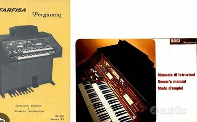 Farfisa Pergamon 1981-84 Manuale Service+Uso