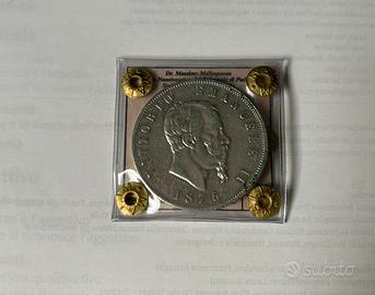 5 lire scudo UML 1875.