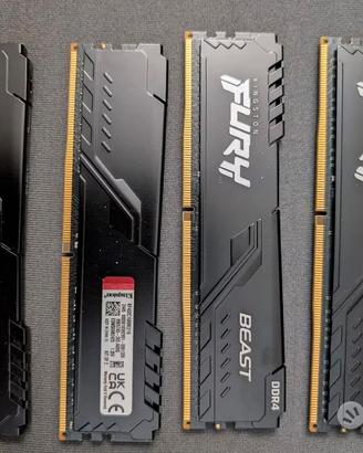 Ram Kingston Fury Beast 32gb (4x8gb)