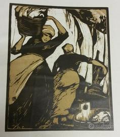 Grande xilografia originale