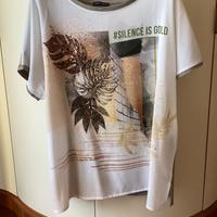 Blusa bimaterica Fiorella Rubino taglia M