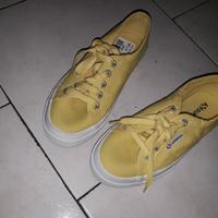 Superga n. 34 gialle come nuove