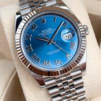 Rolex Datejust 41 Azzurro, Full set, Si permute