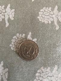 Moneta 50 lire mini