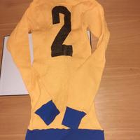 Maglie Calcio anni 60/70 Lanetta Giallo BluSEB 4-M